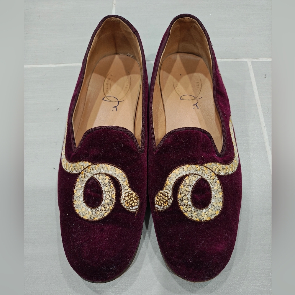 Stubbs & Wootton velvet loafers 40
